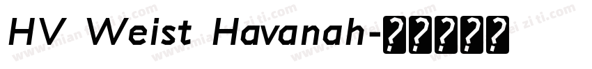 HV Weist Havanah字体转换